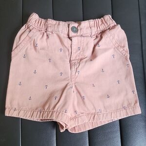 Carter's Peach Anchor Print Shorts